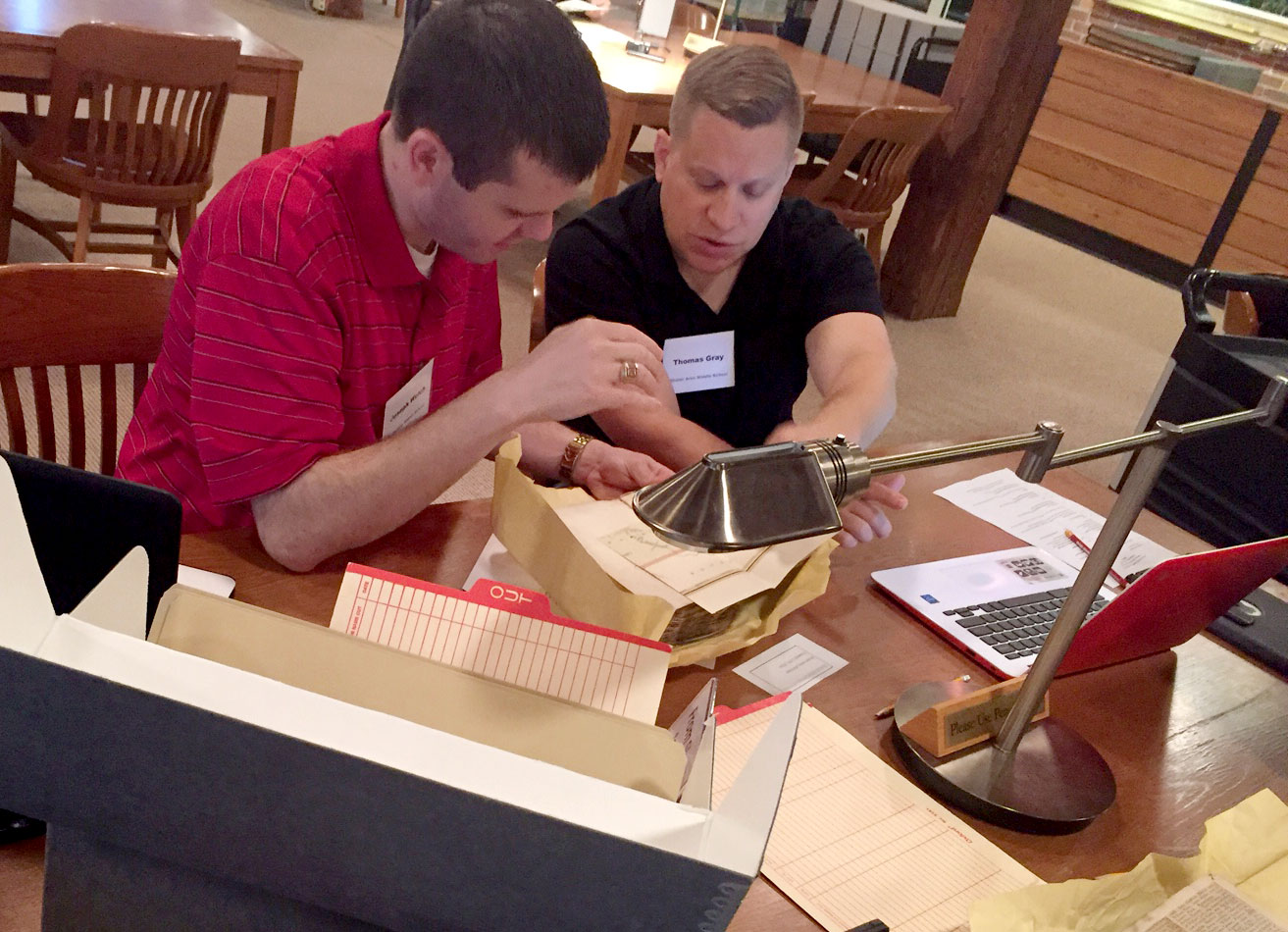 Teachers research local archives for building Smithsonian Learning Lab collections
